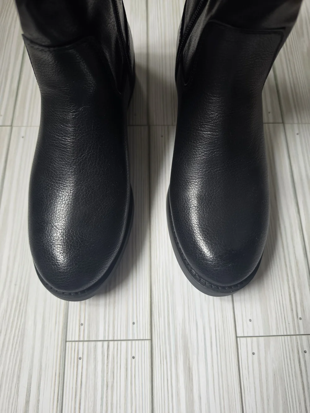 FRYE AND CO. Black Leather Over-the-Knee Riding Boots